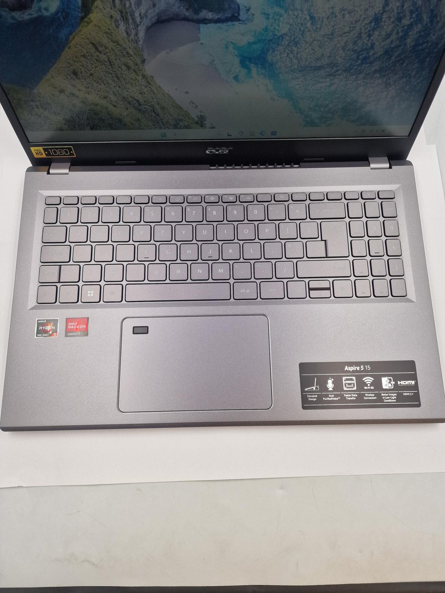 Acer aspire 5 15 AMD Ryzen 5 7530u 16GB Ram 512GB SSD 15.6" Laptop