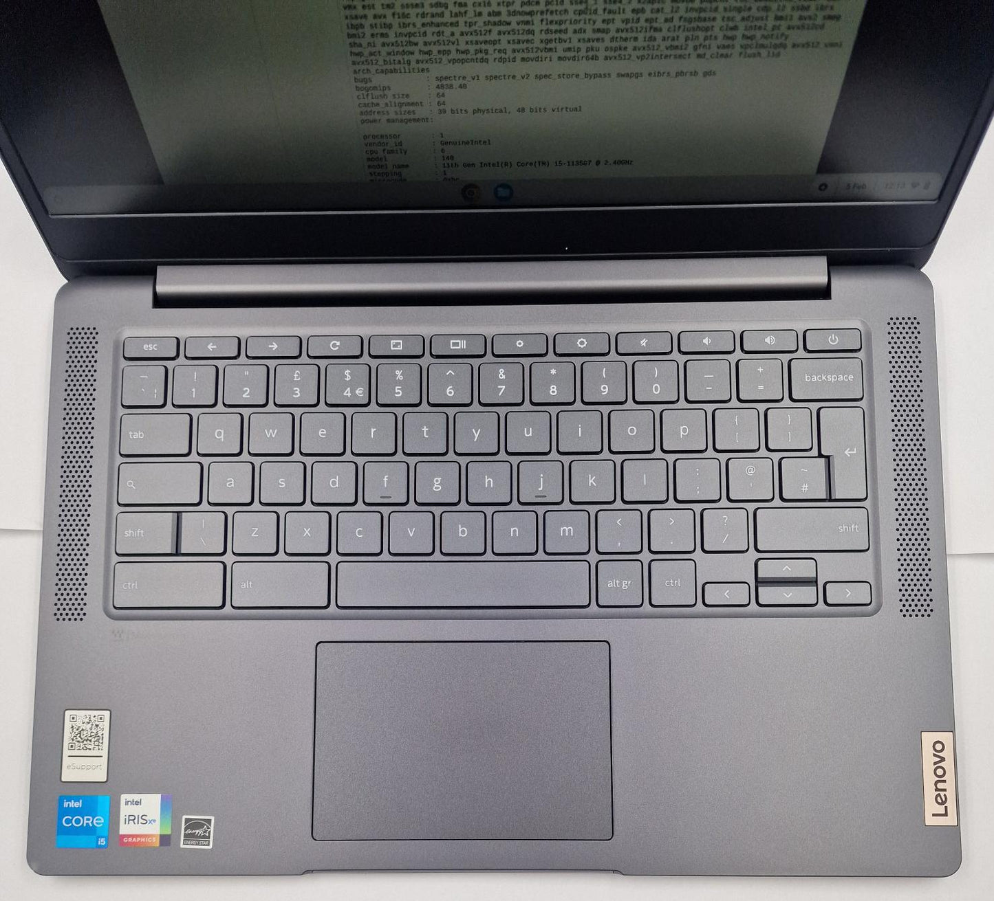 Lenovo Ideapad 5 Chrome Intel i5 1135g7 8gb ram 512gb ssd 14" laptop