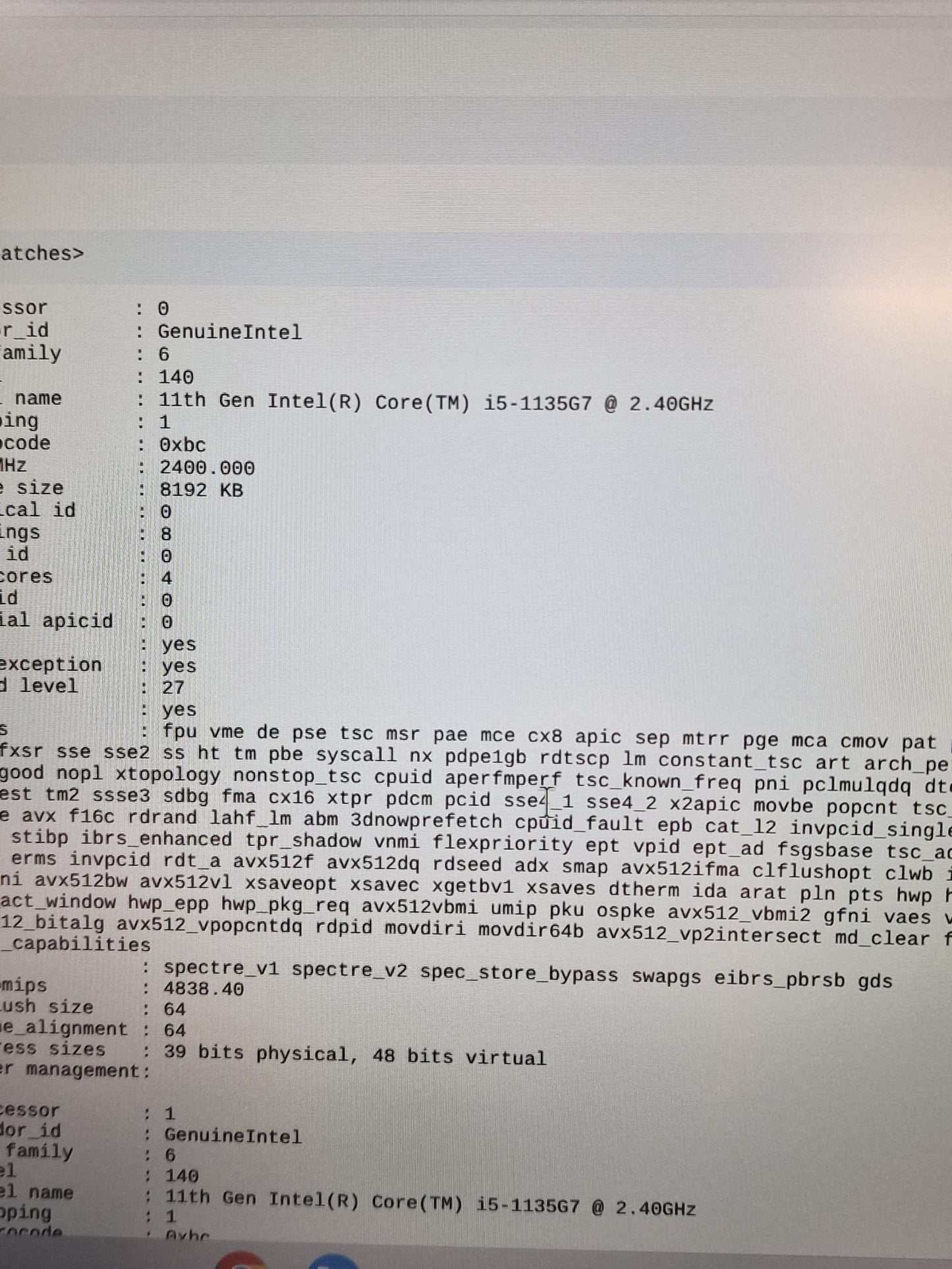 Lenovo Ideapad 5 Chrome Intel i5 1135g7 8gb ram 512gb ssd 14" laptop