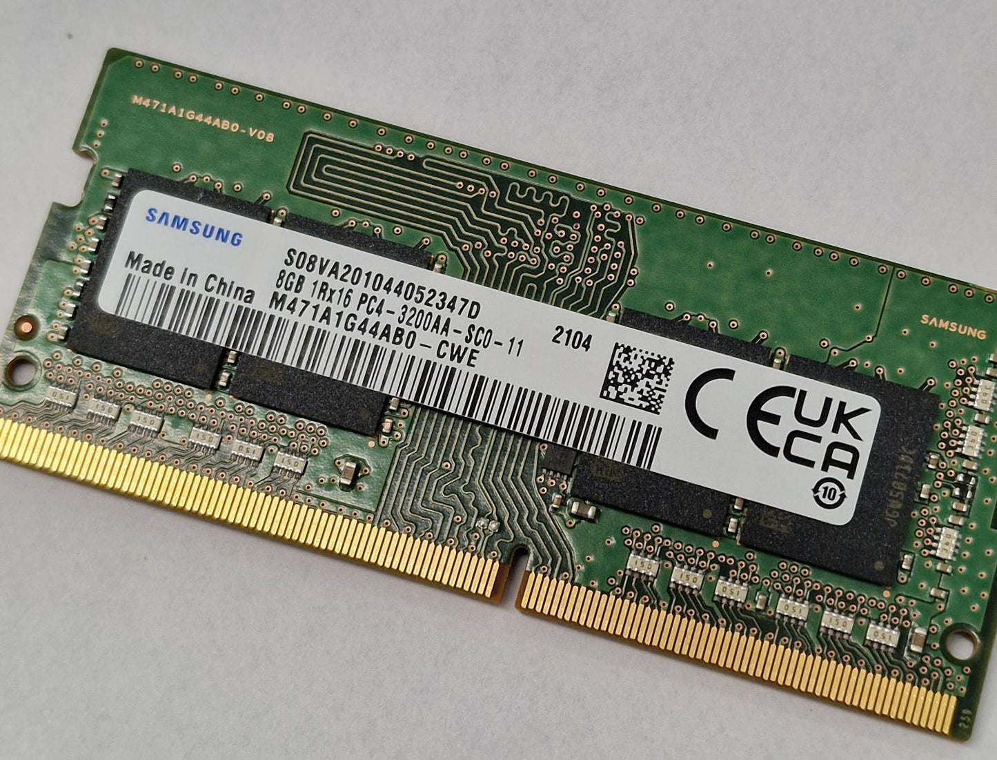 Samsung 8GB 1Rx 16 PC4- 3200AA DDR4 Laptop Ram