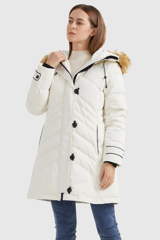 OROLAY Quilted Thickned Down Coat Medium Brand new