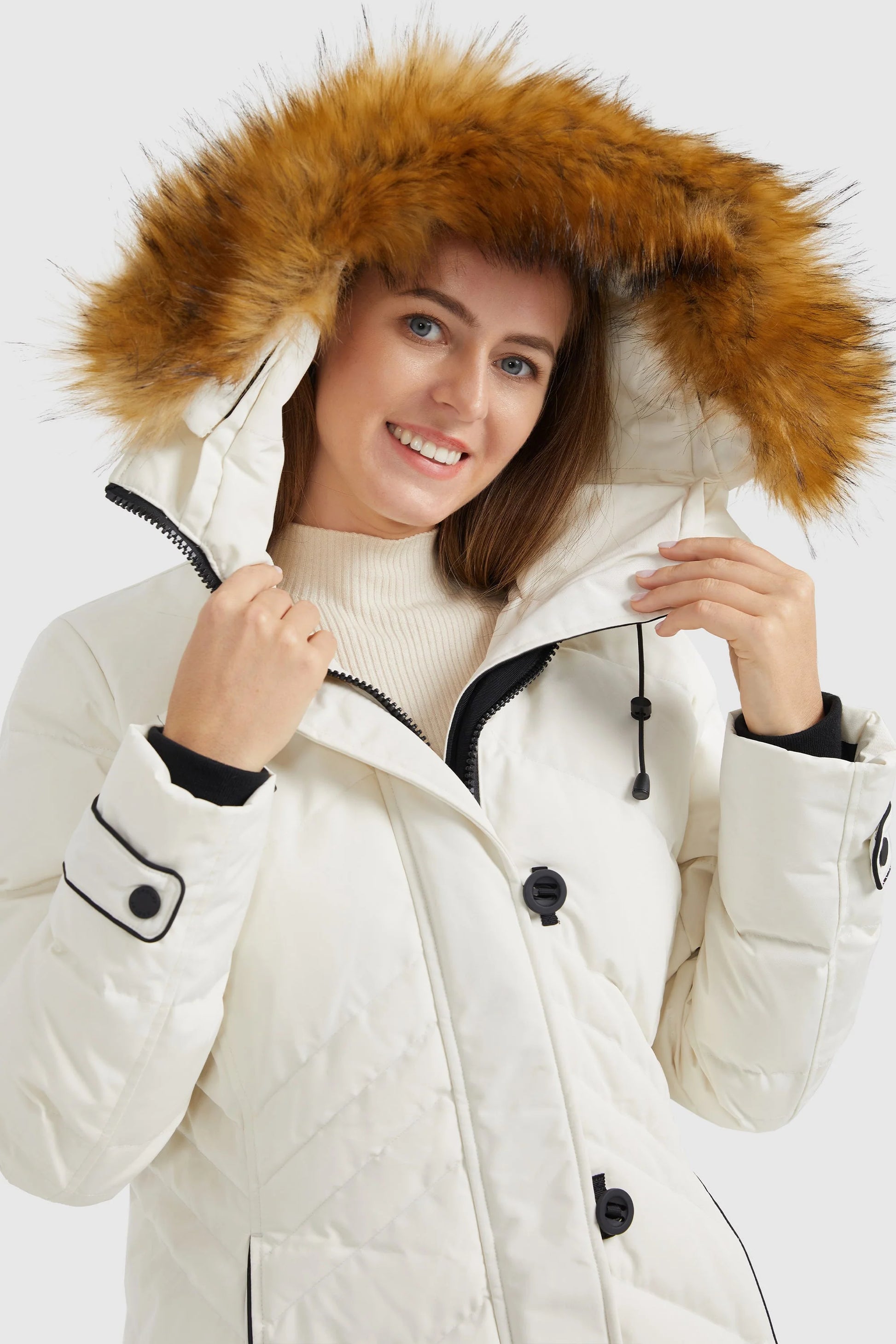 OROLAY Quilted Thickned Down Coat Medium Brand new