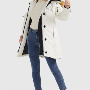 OROLAY Quilted Thickned Down Coat Medium Brand new