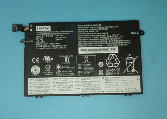 Genuine Lenovo Thinkpad Battery E14 E15 E480 E580 E490 E590 L17M3P52