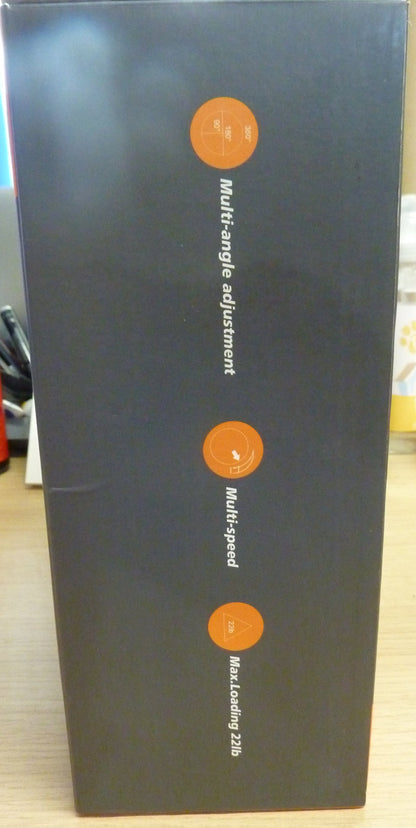 Electric Rotating Display Stand, 3 In 1 Adjustable Turntable With Remote, Max Load 22 Lbs-WHITE