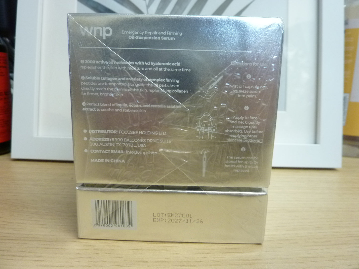 WNP Emergency Repair And Firming Oil-Suspension Serum – 30 x 1.2ml-EXP 26/11/2027