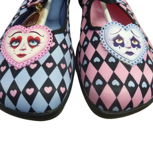 Hot Chocolate Designs Chocolaticas Game of Hearts Mary jane flats-uk11/EU43/US13