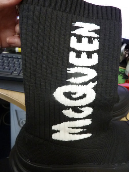 Alexander McQueen Tread sock-style boots UK4.5