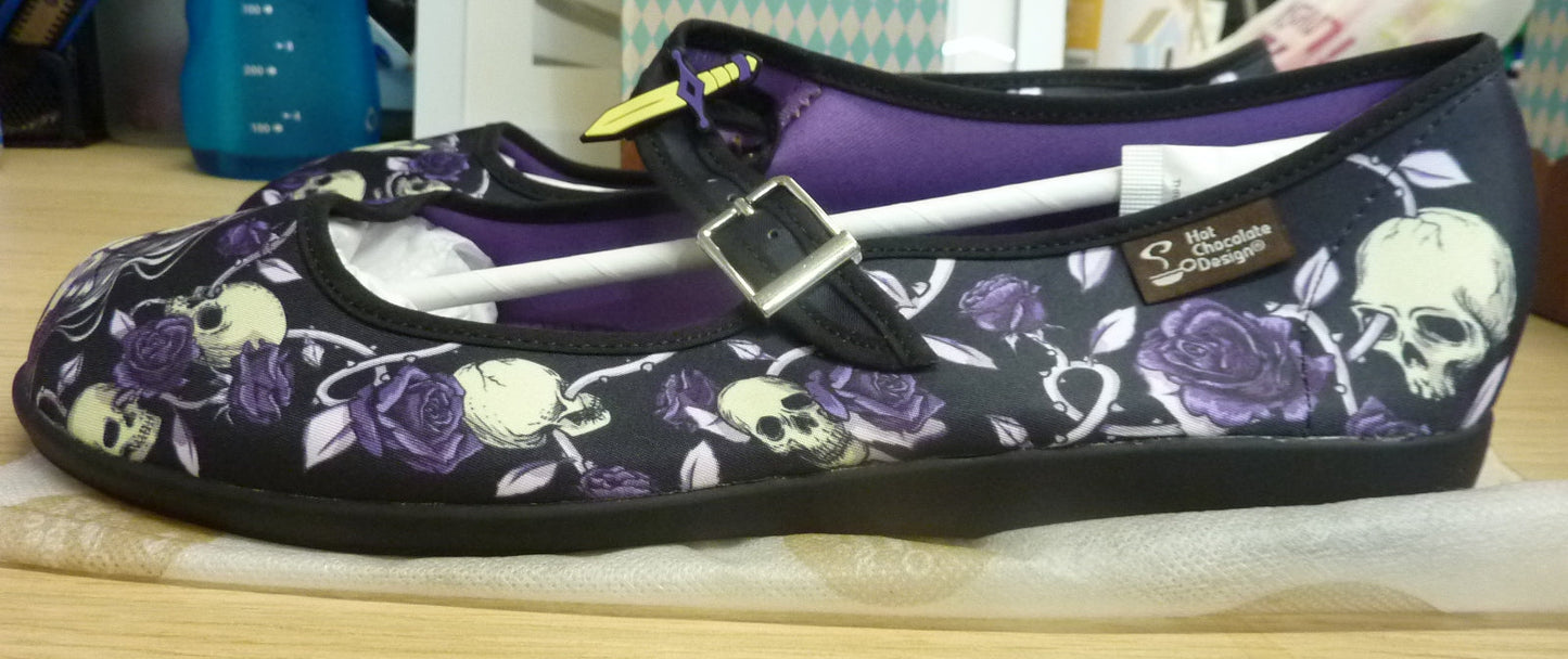 Hot Chocolate Design "Romeo And Juliet" Mary Jane Flat UK11/EU43