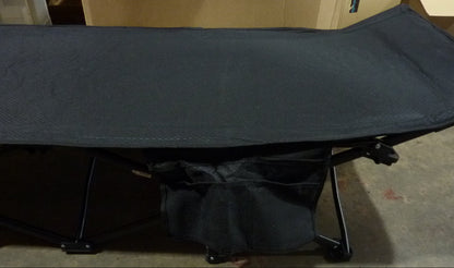 Sportneer Camp Beds for Adults with 1.5" Thick Mattress-BLACK