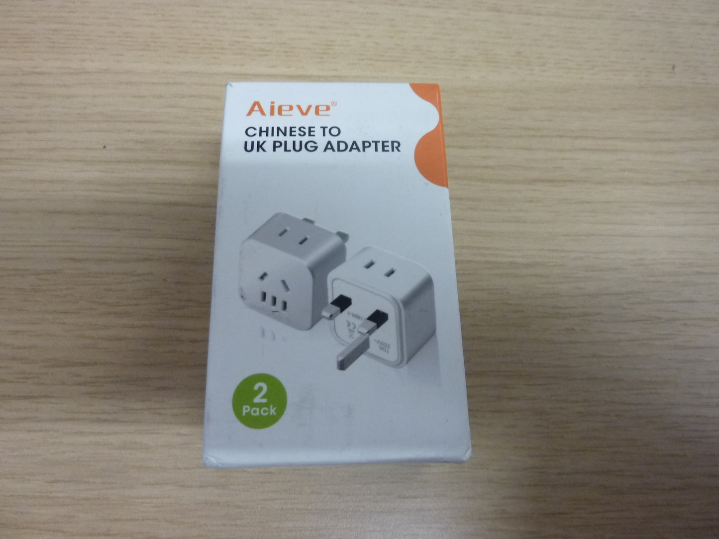 Aieve Chinese to UK Plug Adapter