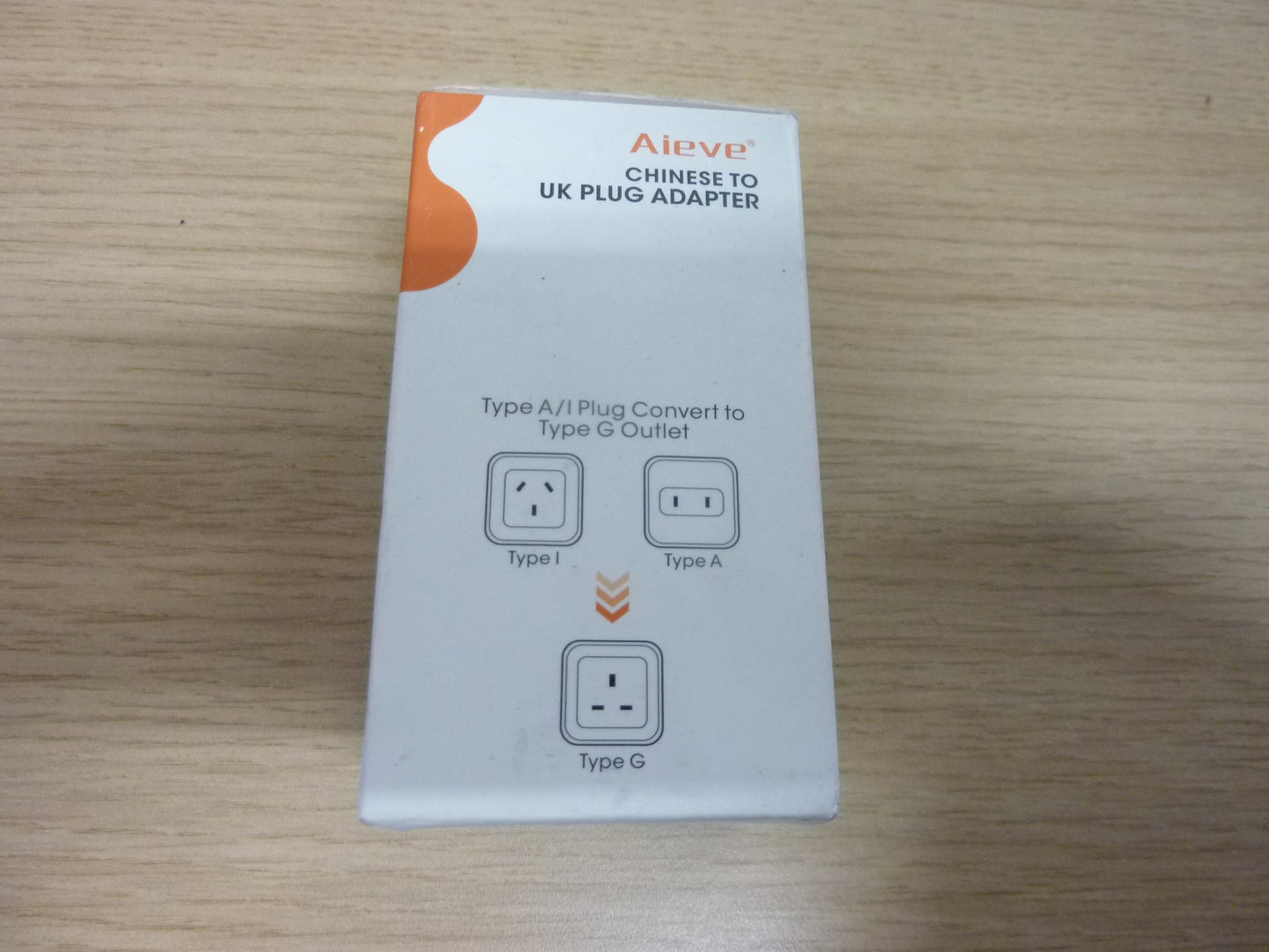 Aieve Chinese to UK Plug Adapter