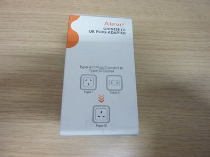 Aieve Chinese to UK Plug Adapter