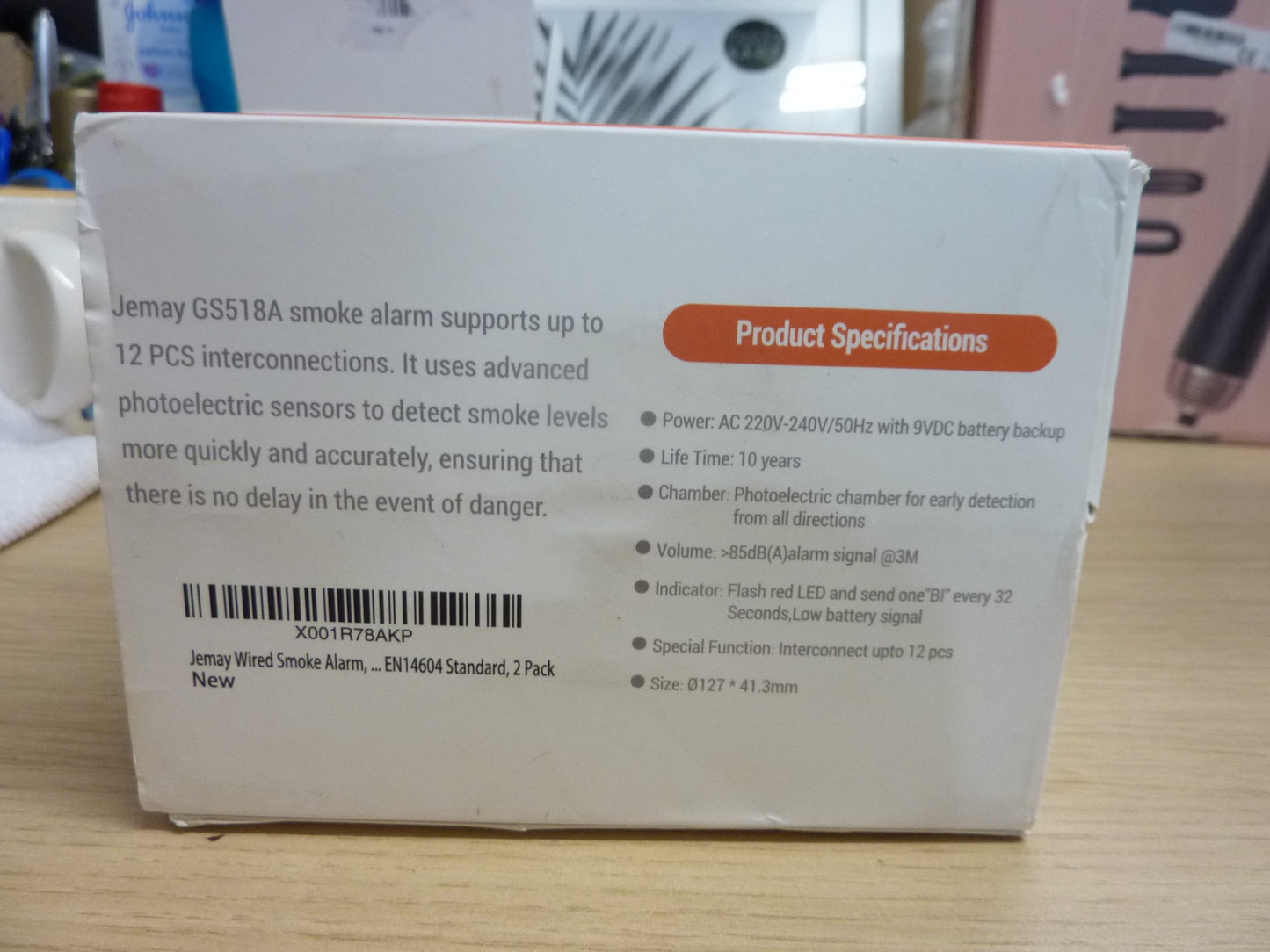 Jemay GS518A Smoke Alarm-2pack