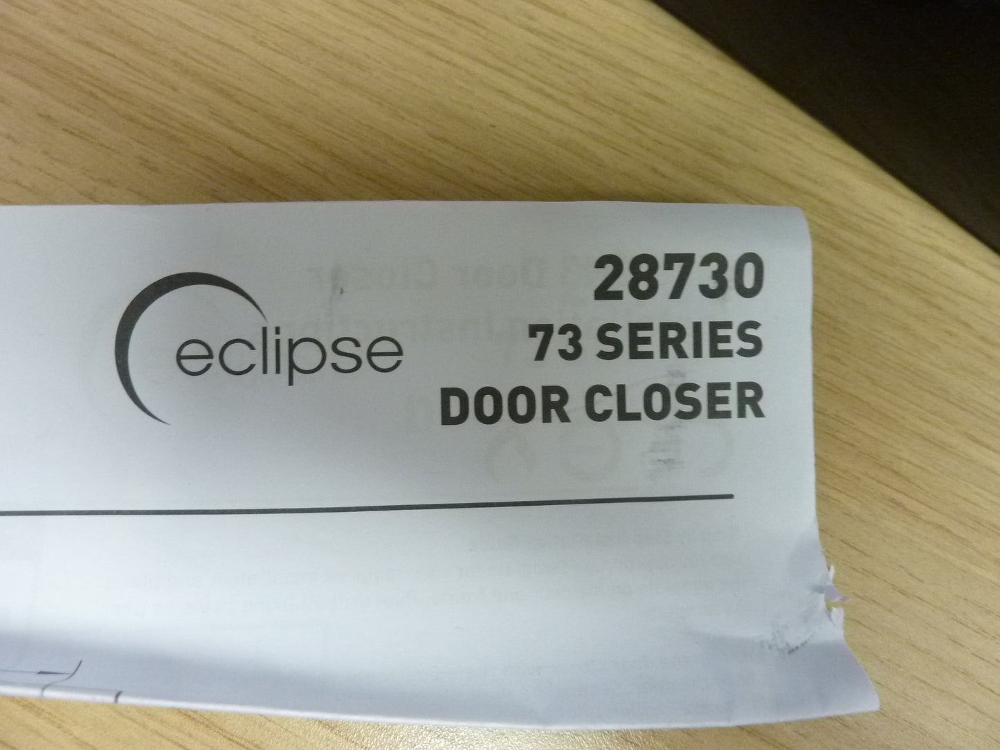 Eclipse 28730 Fire Rated Overhead Door Closer Silver SIZE 3