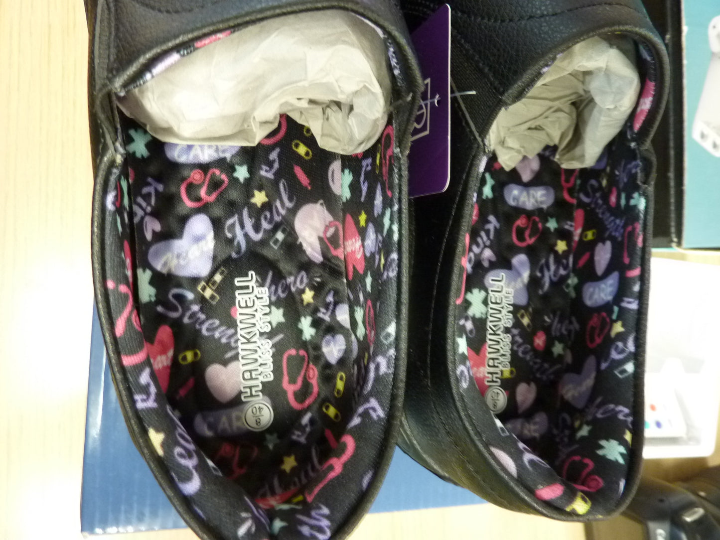 Bliss Style Nurse Shoes-Casey-Black-UK6.5