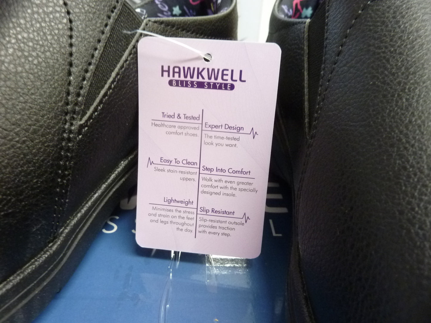 Bliss Style Nurse Shoes-Casey-Black-UK6.5