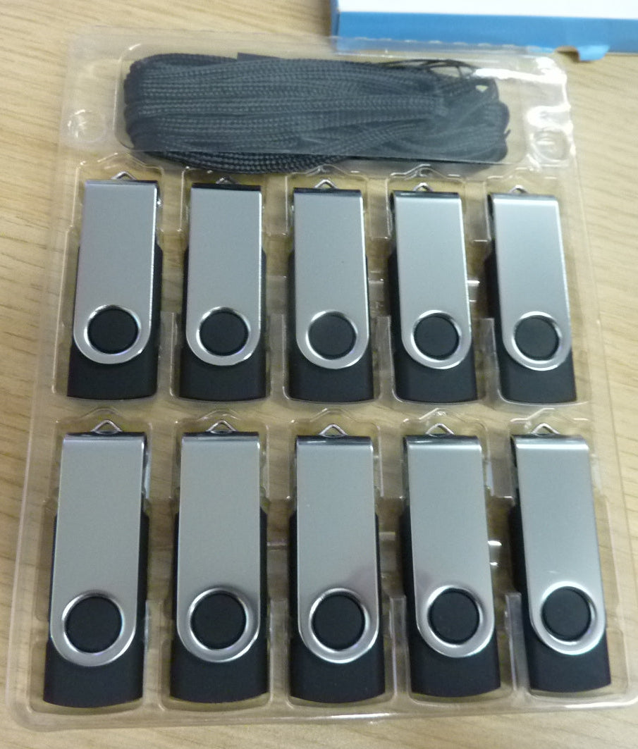 AreTop 32GB 10PK USB Stick-black