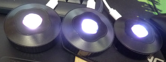 Rechargeable Puck Lights-BLACK-3PK