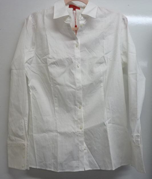 Hugo Boss Slim-fit blouse in easy-iron poplin-UK12