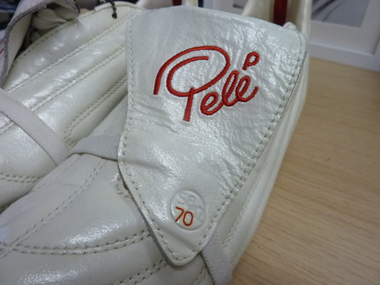 Pele Sports 1970 FG MS White Red Soccer Shoe-UK7