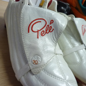 Pele Sports 1970 FG MS White Red Soccer Shoe-UK7