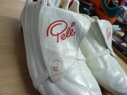 Pele Sports 1970 FG MS White Red Soccer Shoe-UK7