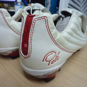 Pele Sports 1970 FG MS White Red Soccer Shoe-UK7