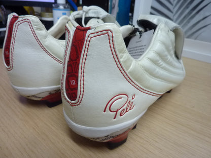 Pele Sports 1970 FG MS White Red Soccer Shoe-UK7