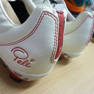 Pele Sports 1970 FG MS White Red Soccer Shoe-UK7