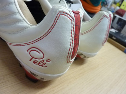 Pele Sports 1970 FG MS White Red Soccer Shoe-UK7