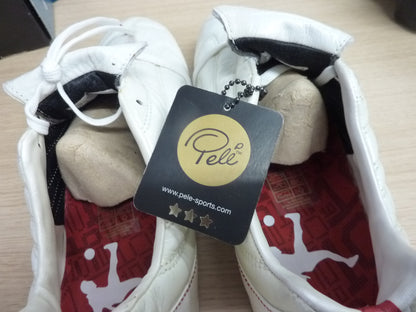 Pele Sports 1970 FG MS White Red Soccer Shoe-UK7