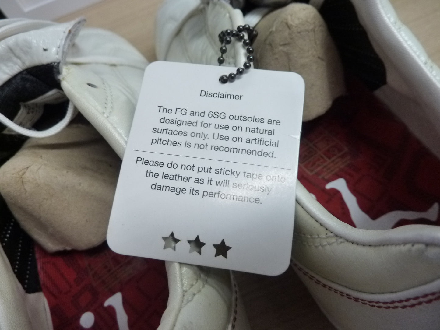 Pele Sports 1970 FG MS White Red Soccer Shoe-UK7