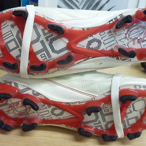 Pele Sports 1970 FG MS White Red Soccer Shoe-UK7