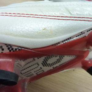 Pele Sports 1970 FG MS White Red Soccer Shoe-UK7