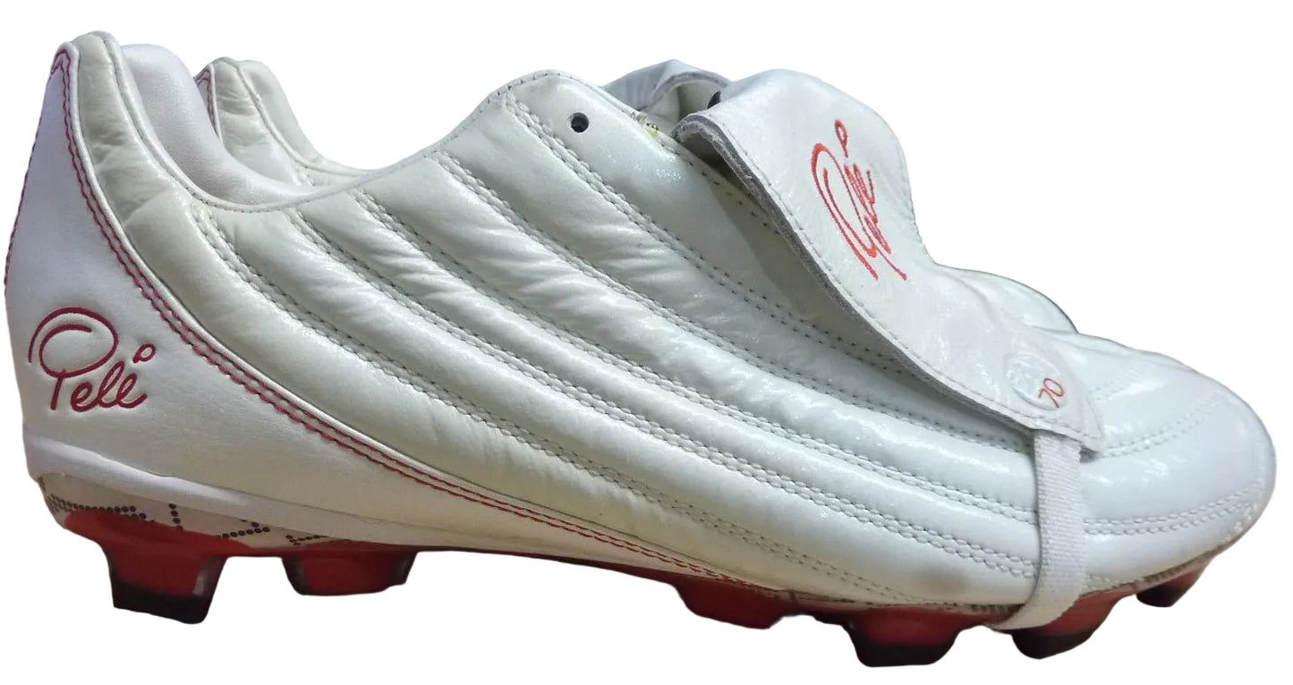 Pele Sports 1970 FG MS White Red Soccer Shoe-UK7