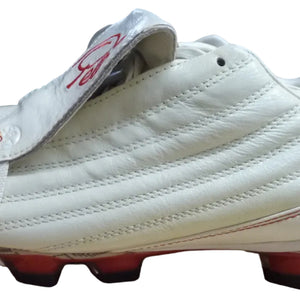 Pele Sports 1970 FG MS White Red Soccer Shoe-UK7