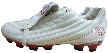 Pele Sports 1970 FG MS White Red Soccer Shoe-UK7