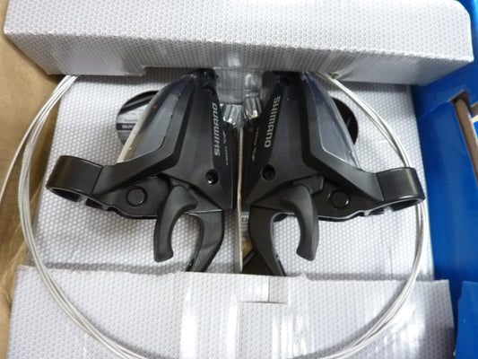 Shimano Brake Shift Lever Set - Black 3x7 st-ef500-7r2a st-ef500=l2a Bike