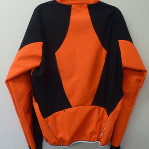 ARSUXEO Men's Winter Warm Cycling Jacket-ORANGE-XL