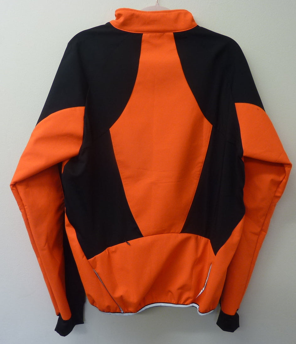 ARSUXEO Men's Winter Warm Cycling Jacket-ORANGE-XL