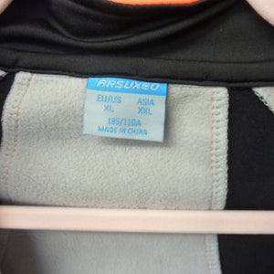 ARSUXEO Men's Winter Warm Cycling Jacket-ORANGE-XL