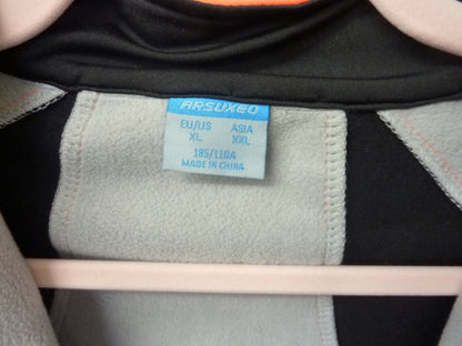 ARSUXEO Men's Winter Warm Cycling Jacket-ORANGE-XL