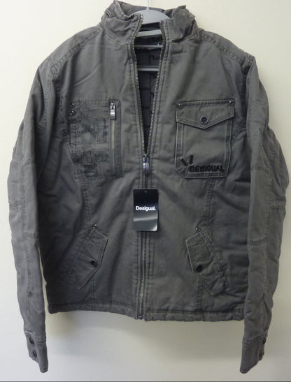 Desigual Mens Grey Jacket MEDIUM