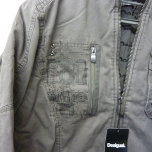 Desigual Mens Grey Jacket MEDIUM