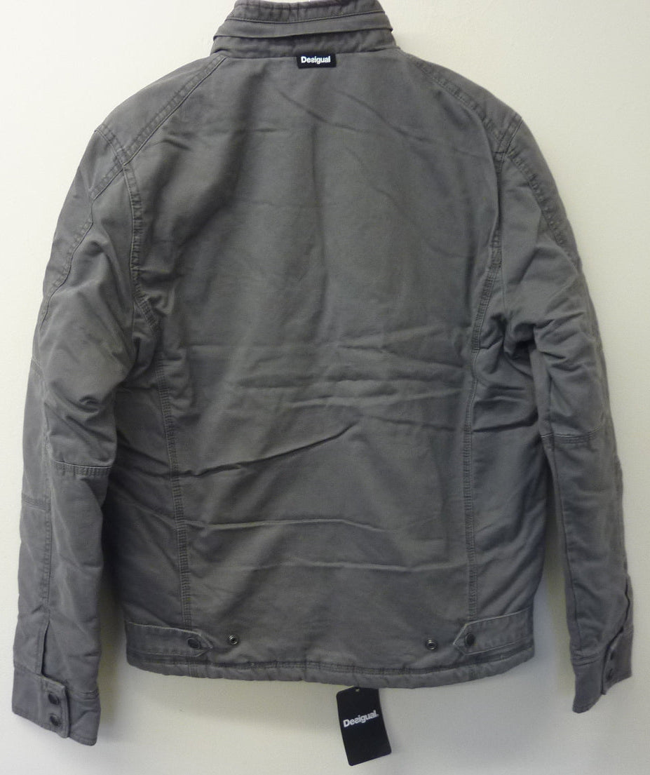 Desigual Mens Grey Jacket MEDIUM