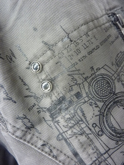 Desigual Mens Grey Jacket MEDIUM