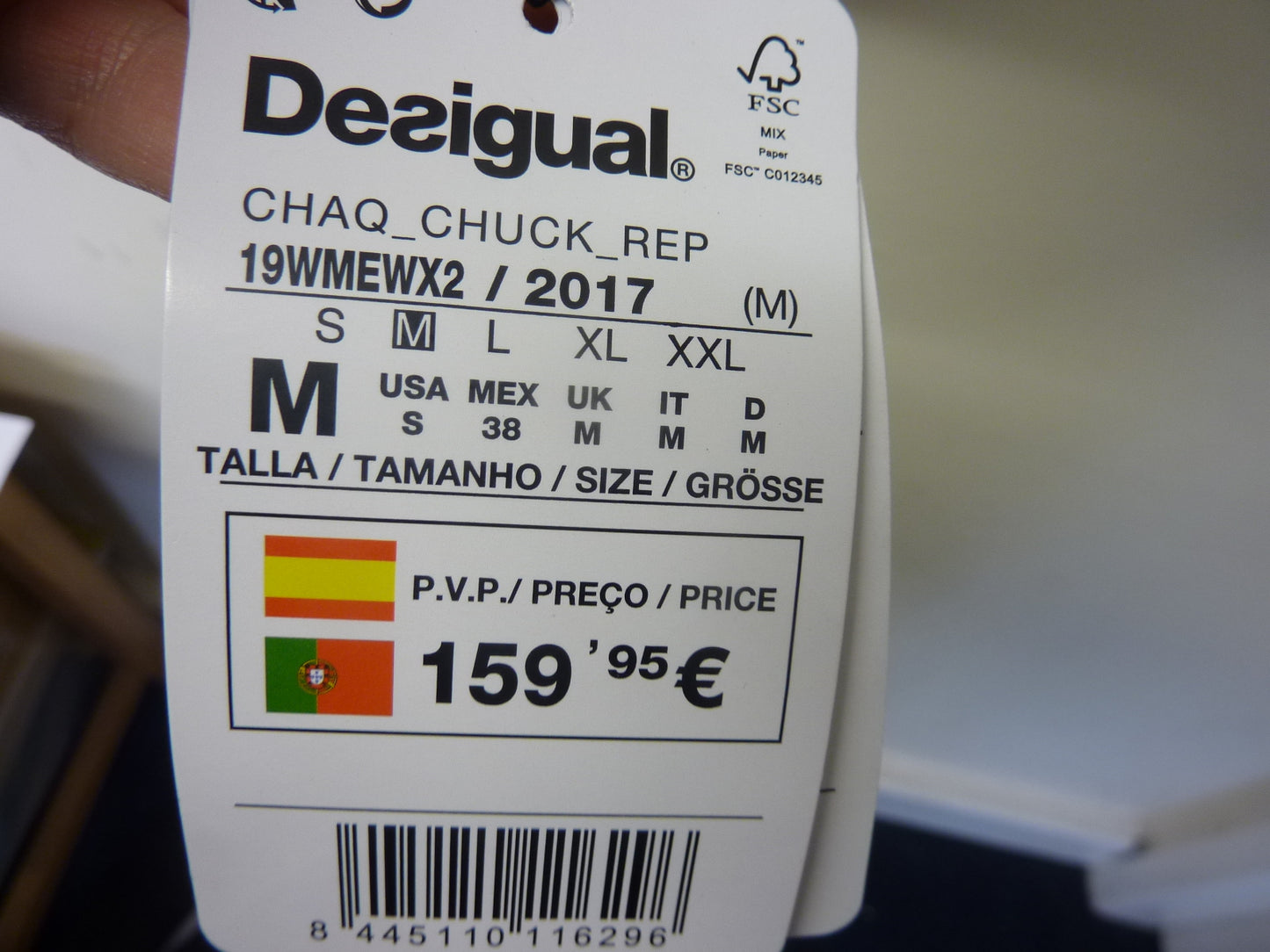 Desigual Mens Grey Jacket MEDIUM