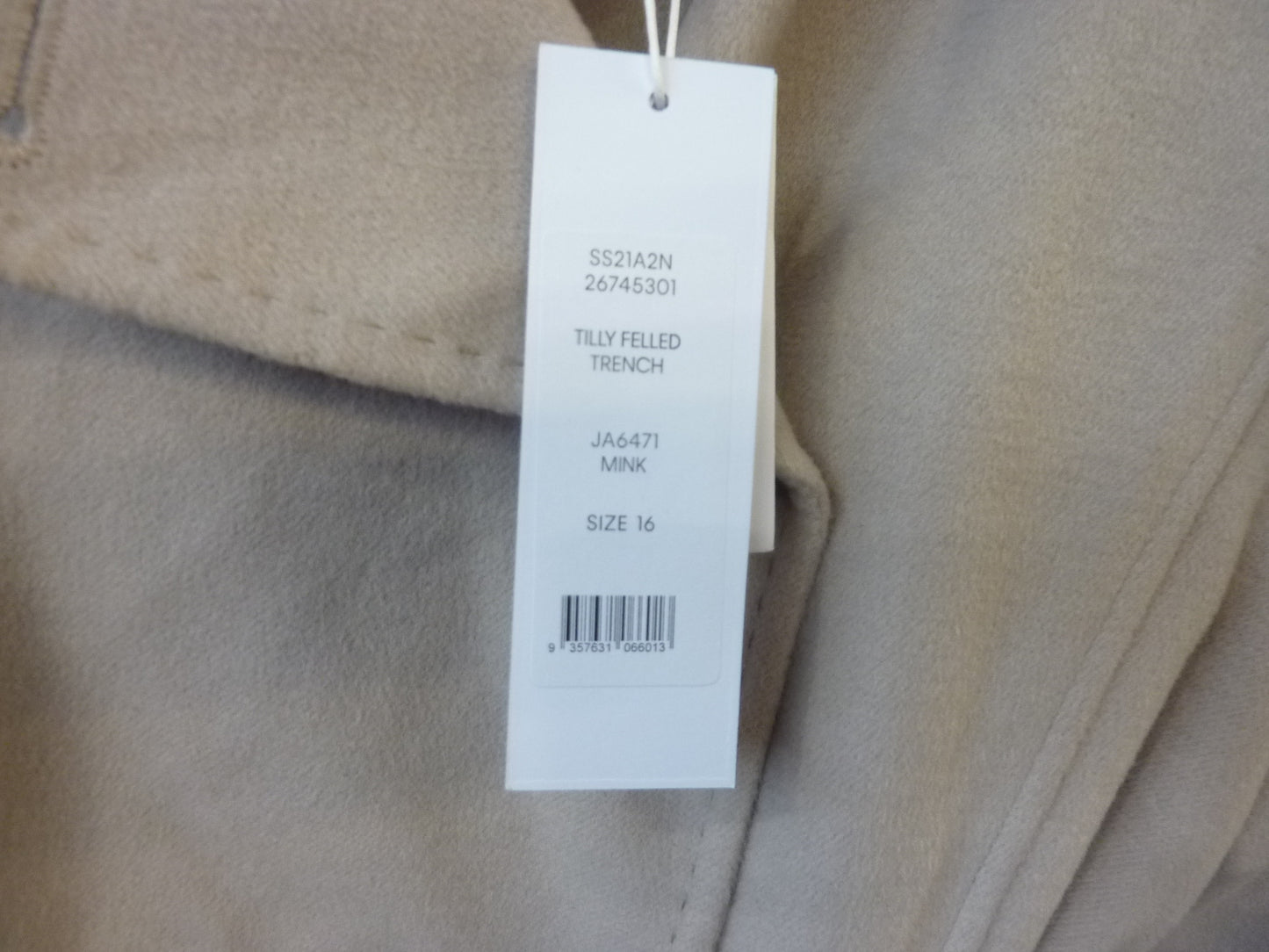 Forever New tilly felled trench coat-MINK-UK16