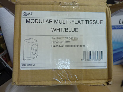 2Work Bulk Pack Toilet Tissue Dispenser White CPD97304